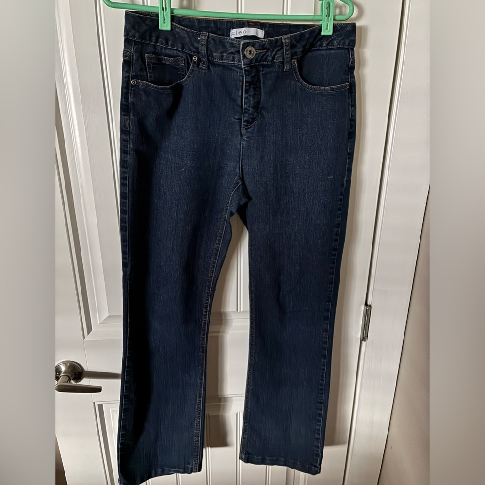 Cleo Dark Blue curvy Straight Leg Jeans